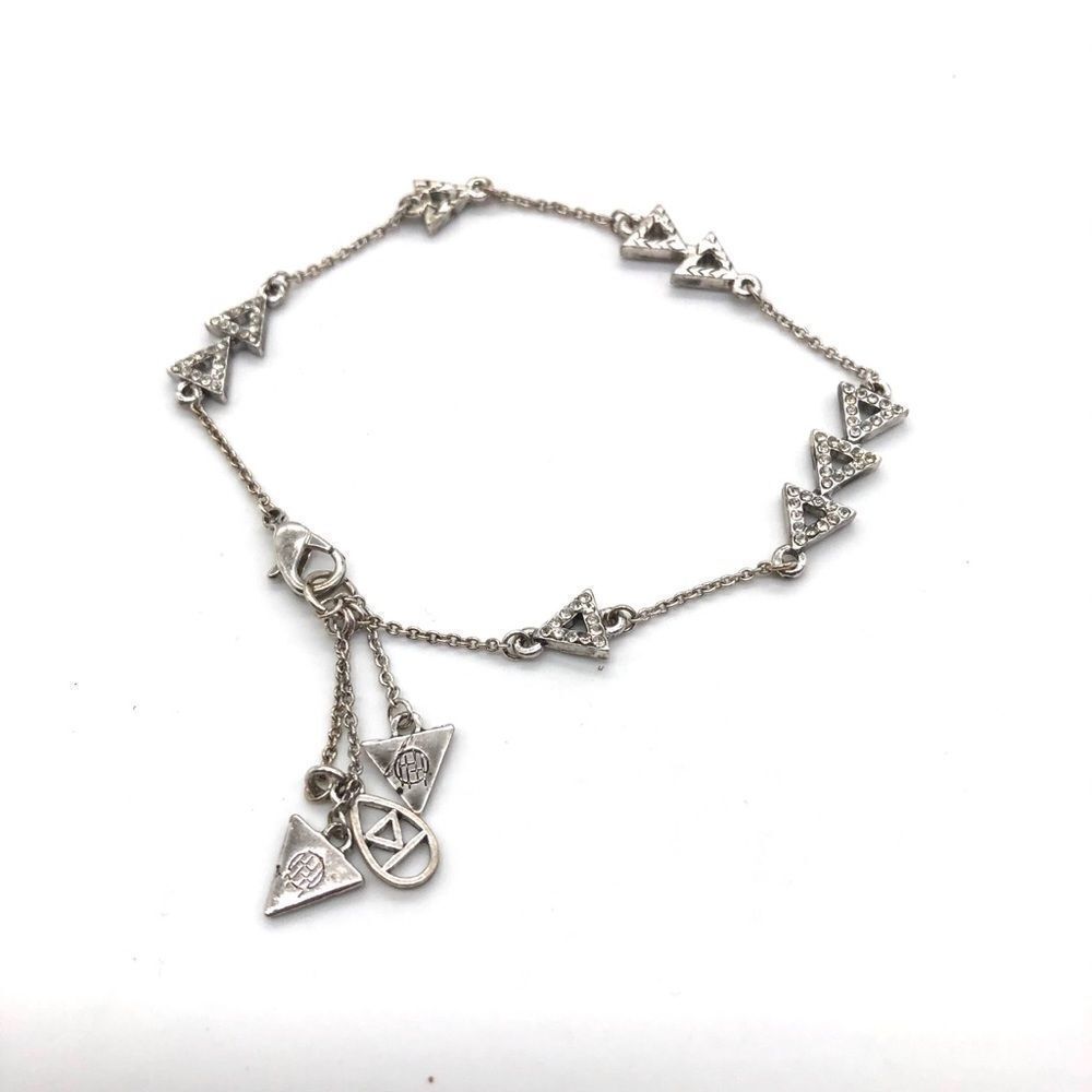 House of Harlow 1960 Silver pave w/ Arrow Charms